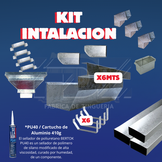 KIT DE INSTALCION 6MTS